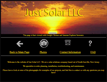 Tablet Screenshot of justsolarllc.com